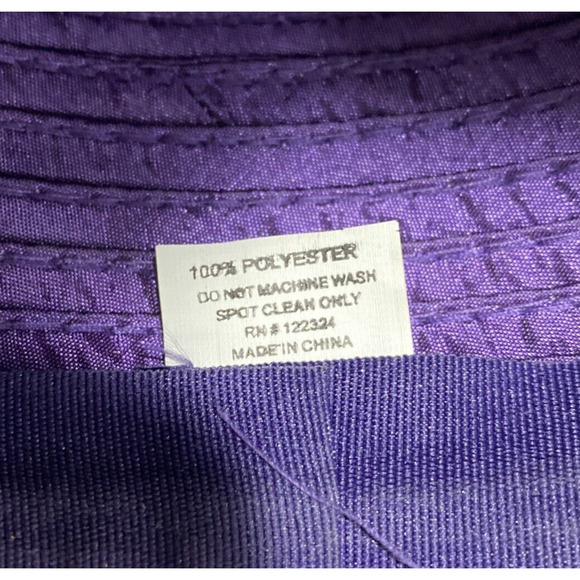 Vintage inspired purple hat with netting bow and faux pearls retro pill box look - Picture 8 of 10